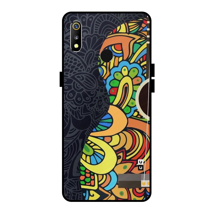 Colored Blocks Metal Back Case for Realme 3