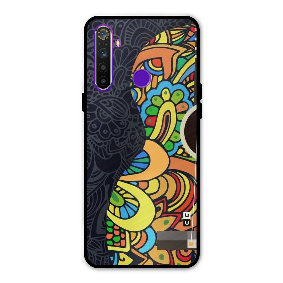 Colored Blocks Metal Back Case for Realme 5