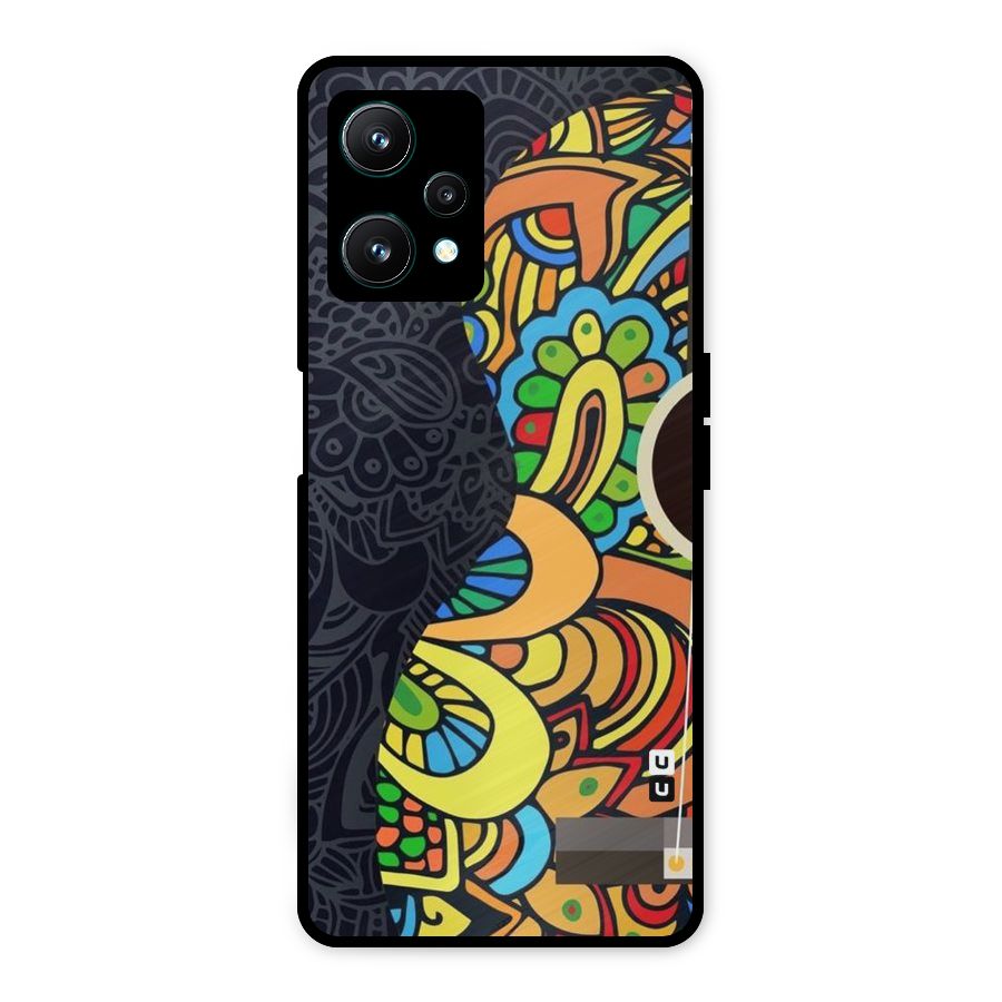 Colored Blocks Metal Back Case for Realme 9 Pro 5G