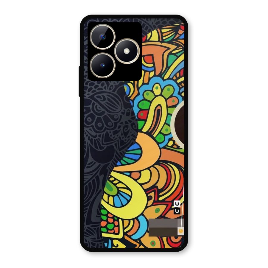 Colored Blocks Metal Back Case for Realme C53