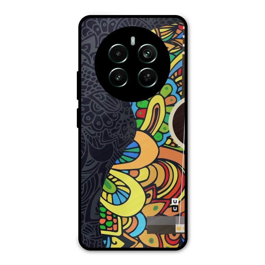 Colored Blocks Metal Back Case for Realme Narzo 70 Pro
