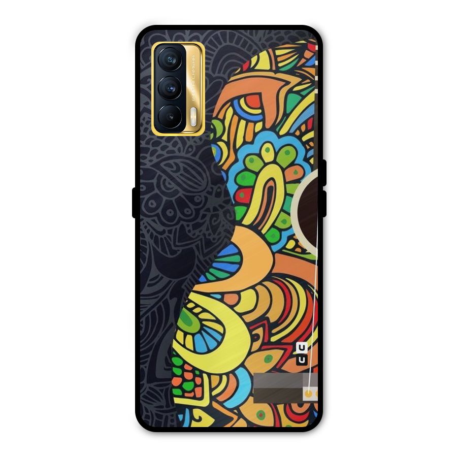 Colored Blocks Metal Back Case for Realme X7