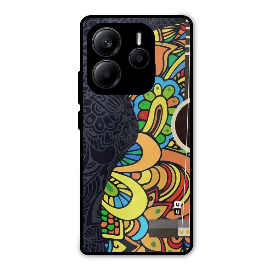 Colored Blocks Metal Back Case for Redmi Note 14 5G