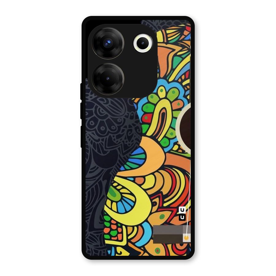 Colored Blocks Metal Back Case for Tecno Camon 20