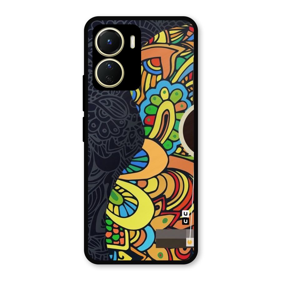Colored Blocks Metal Back Case for Vivo T2x