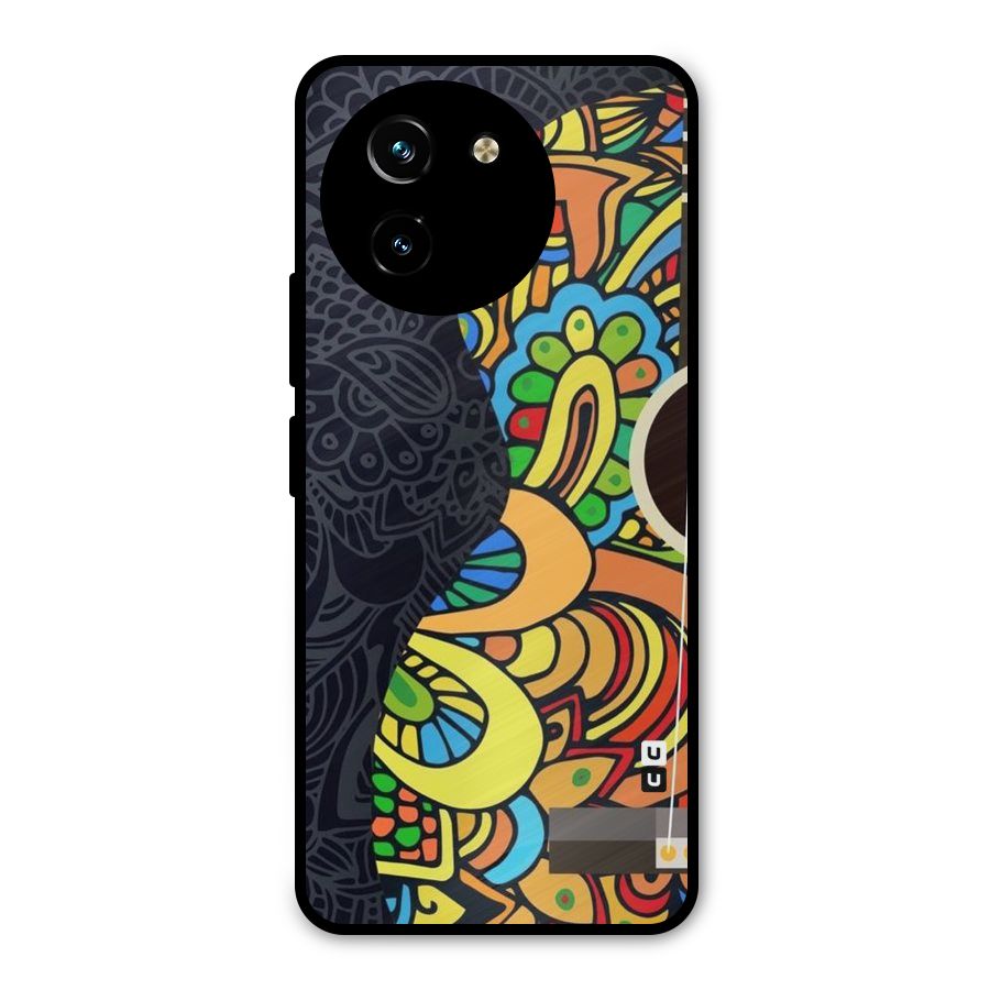 Colored Blocks Metal Back Case for Vivo T3x