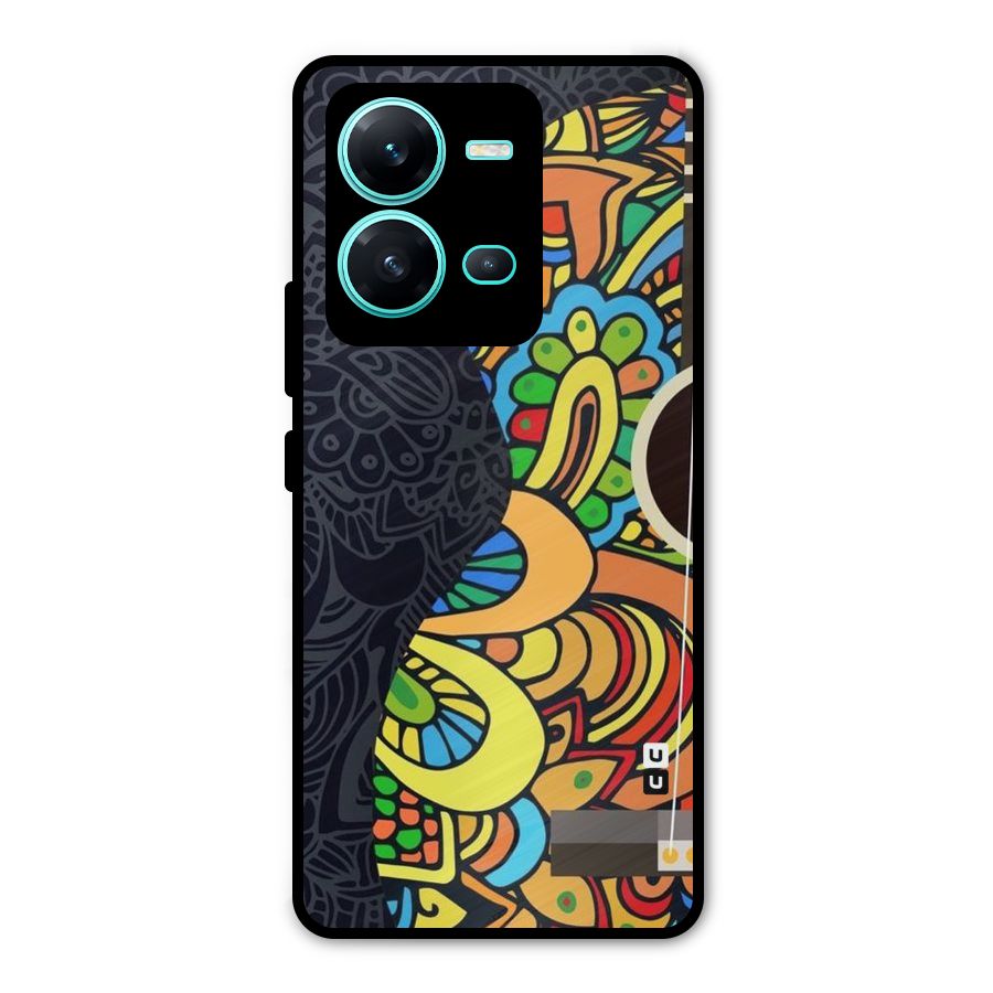 Colored Blocks Metal Back Case for Vivo V25