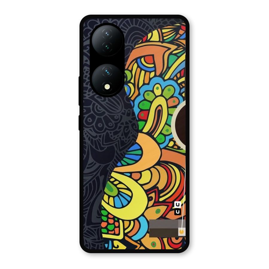 Colored Blocks Metal Back Case for Vivo Y100a