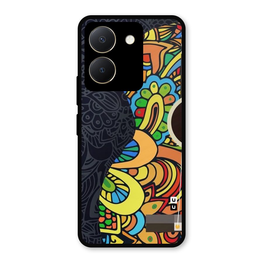Colored Blocks Metal Back Case for Vivo Y36
