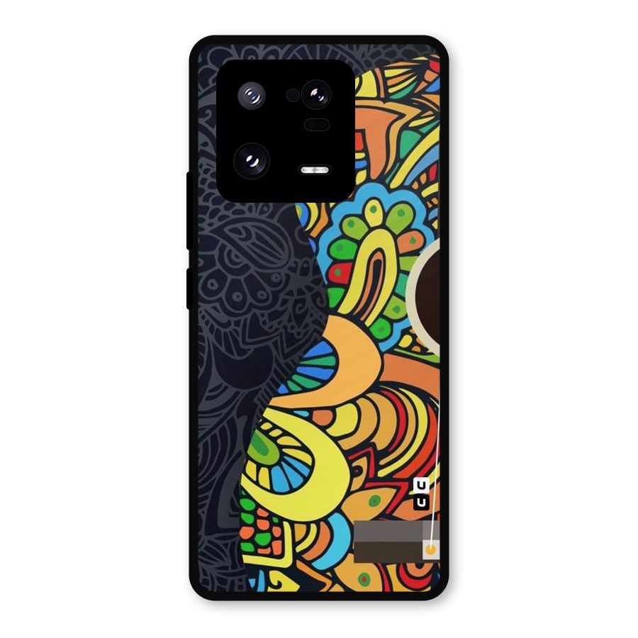 Colored Blocks Metal Back Case for Xiaomi 13 Pro