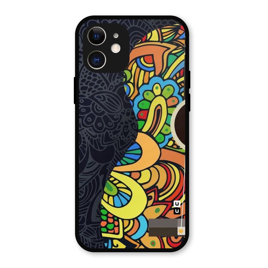 Colored Blocks Metal Back Case for iPhone 12