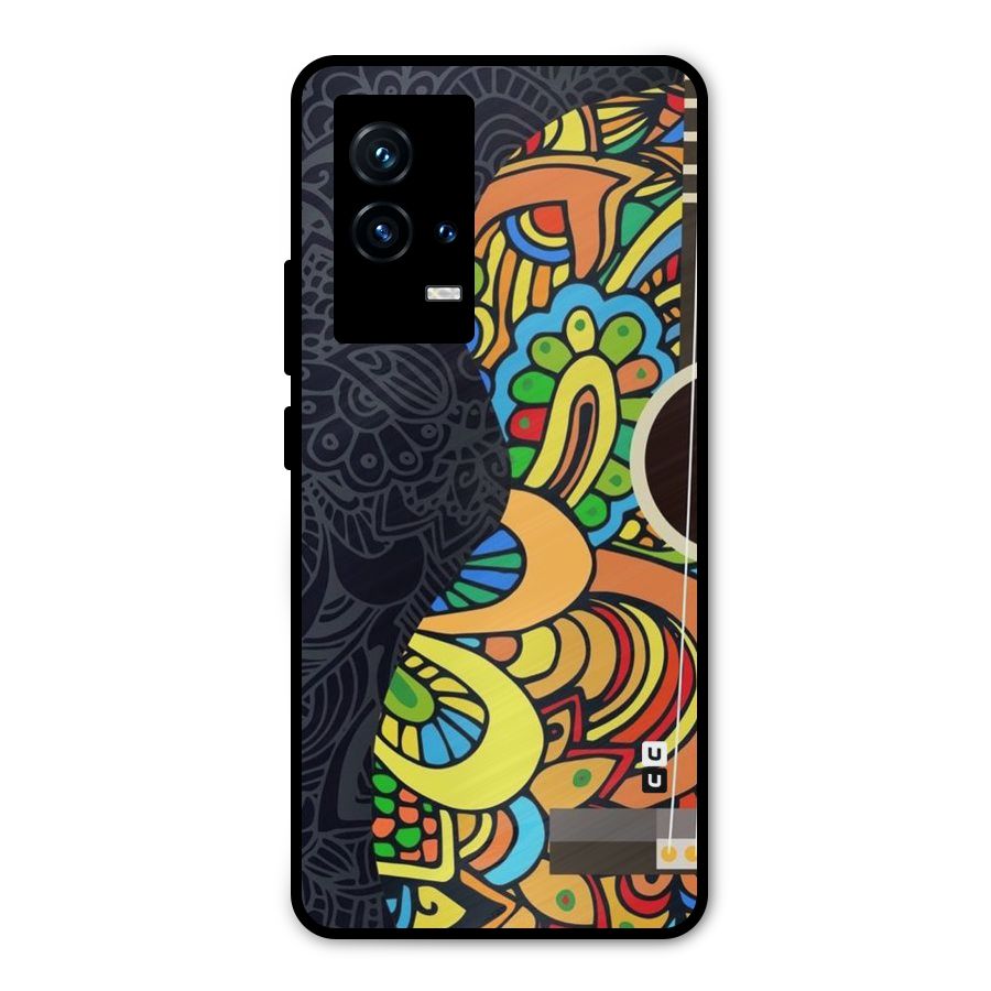 Colored Blocks Metal Back Case for iQOO 9 5G