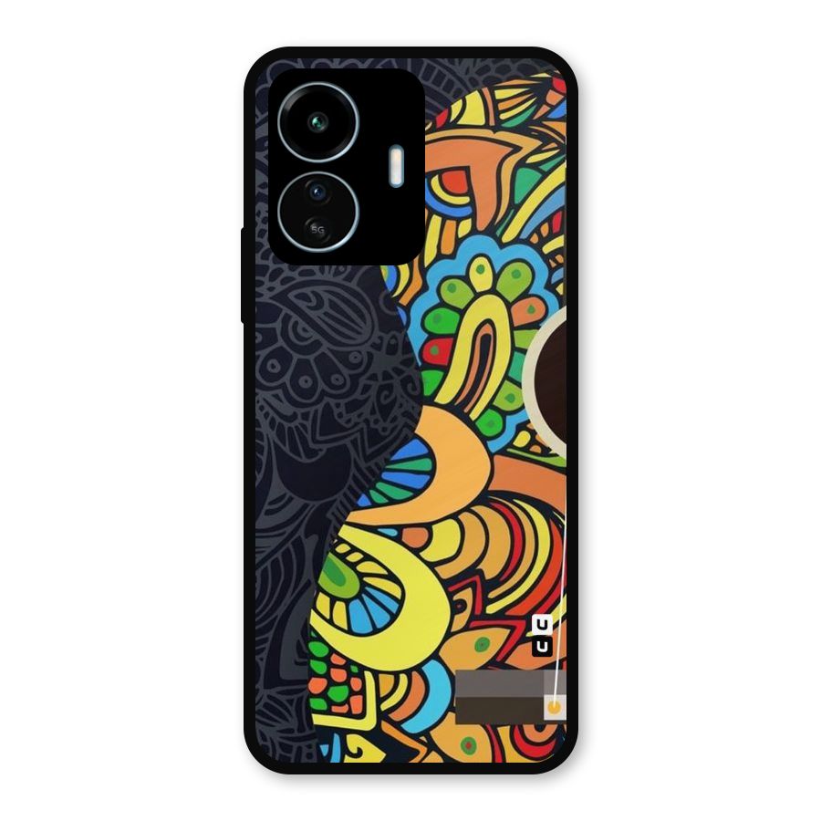 Colored Blocks Metal Back Case for vivo iQOO Z6 Lite 5G