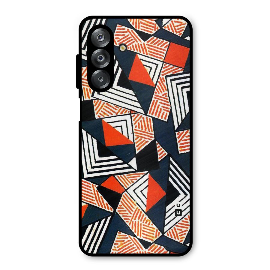 Colored Cuts Pattern Metal Back Case for Galaxy A26