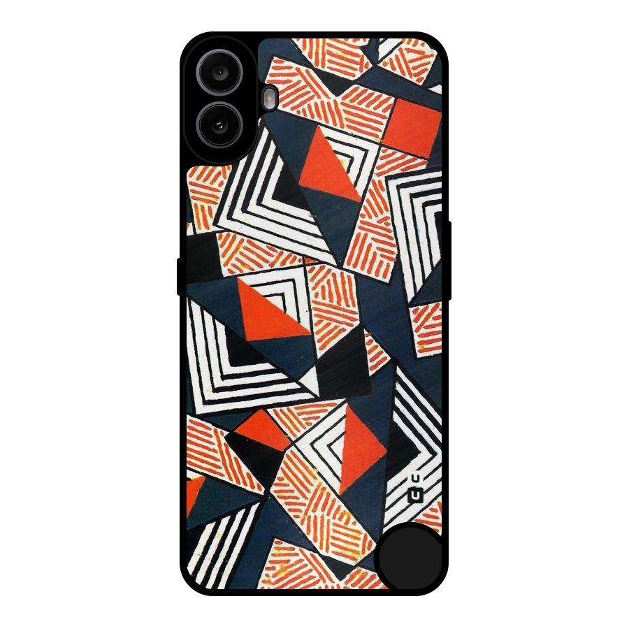 Colored Cuts Pattern Metal Back Case for Nothing CMF Phone 1
