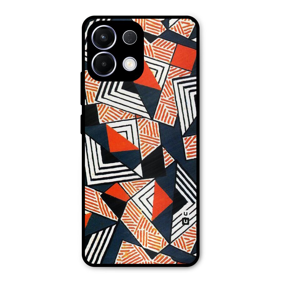 Colored Cuts Pattern Metal Back Case for Oppo K13