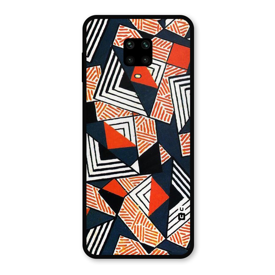 Colored Cuts Pattern Metal Back Case for Poco M2 Pro