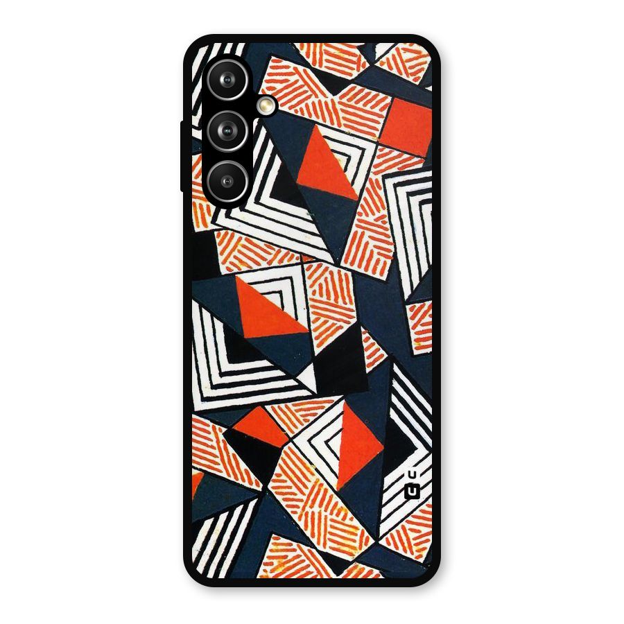 Colored Cuts Pattern Metal Back Case for Samsung Galaxy M54
