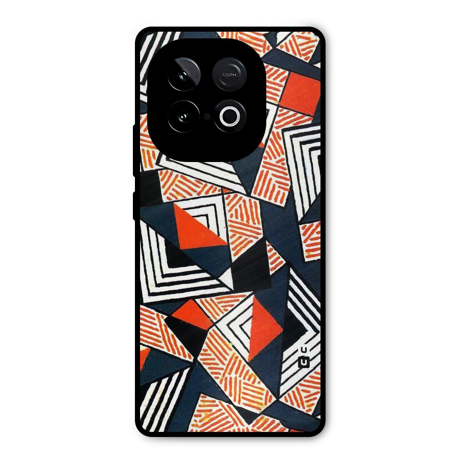 Colored Cuts Pattern Metal Back Case for iQOO Neo 10