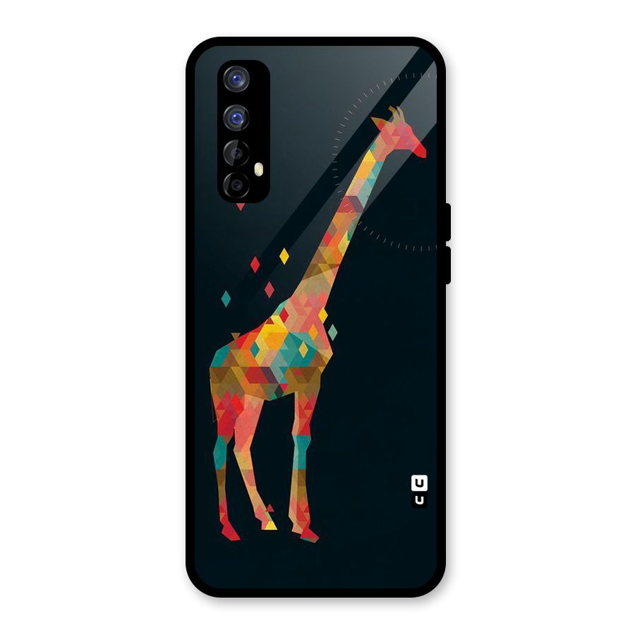 Colored Giraffe Glass Back Case for Realme Narzo 20 Pro