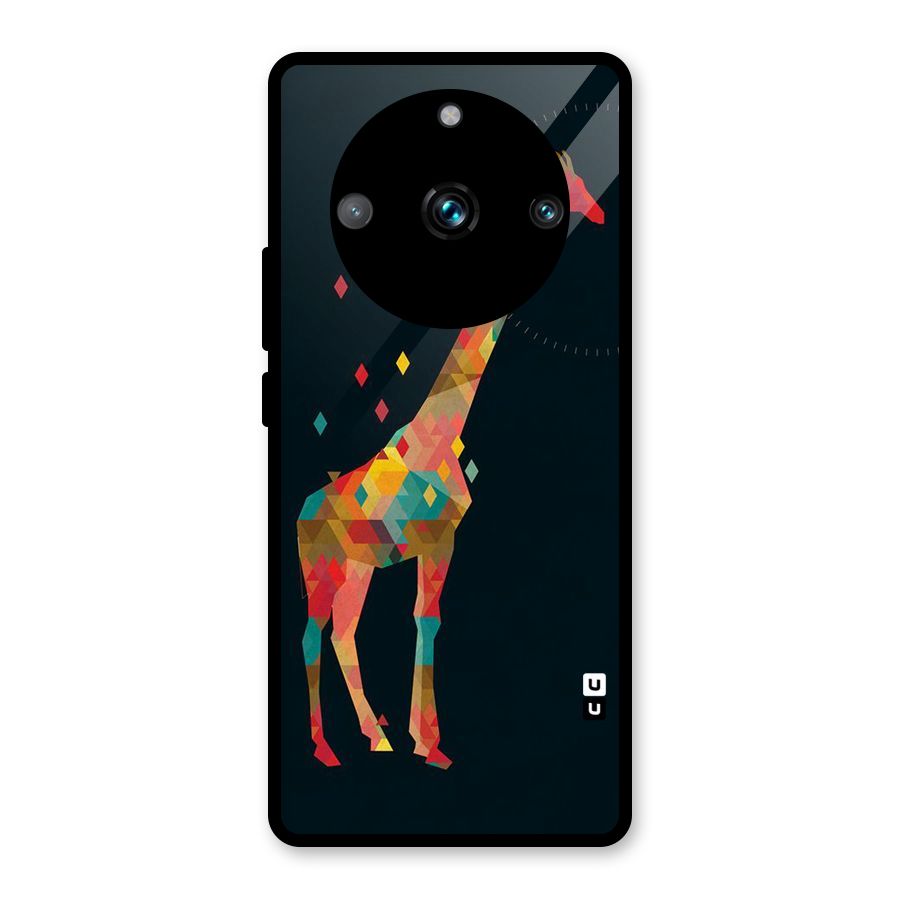 Colored Giraffe Glass Back Case for Realme Narzo 60 Pro