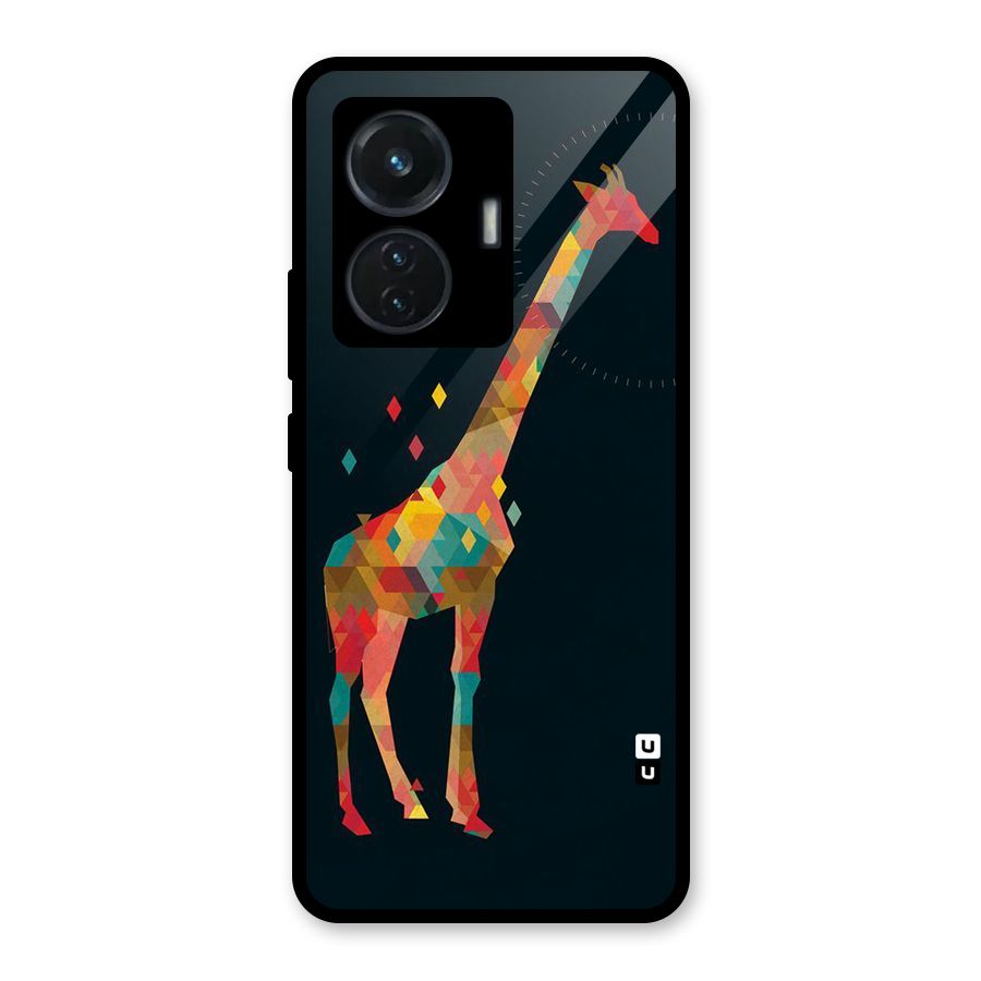Colored Giraffe Glass Back Case for iQOO Z6 44W