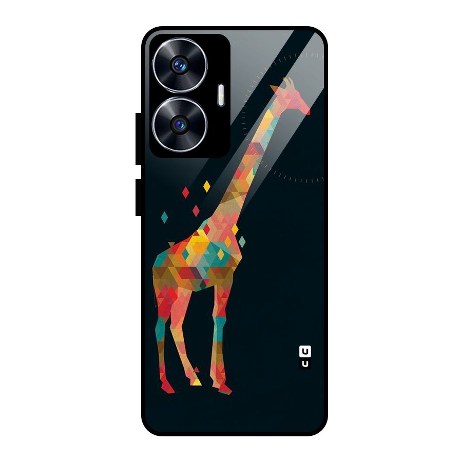 Colored Giraffe Glass Back Case for realme C55