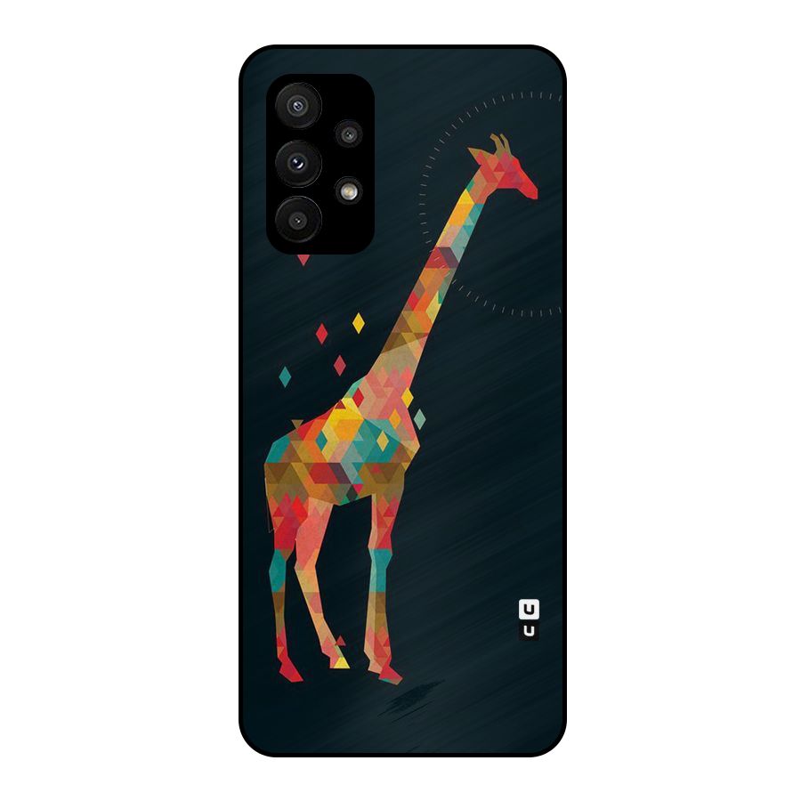Colored Giraffe Metal Back Case for Galaxy A23