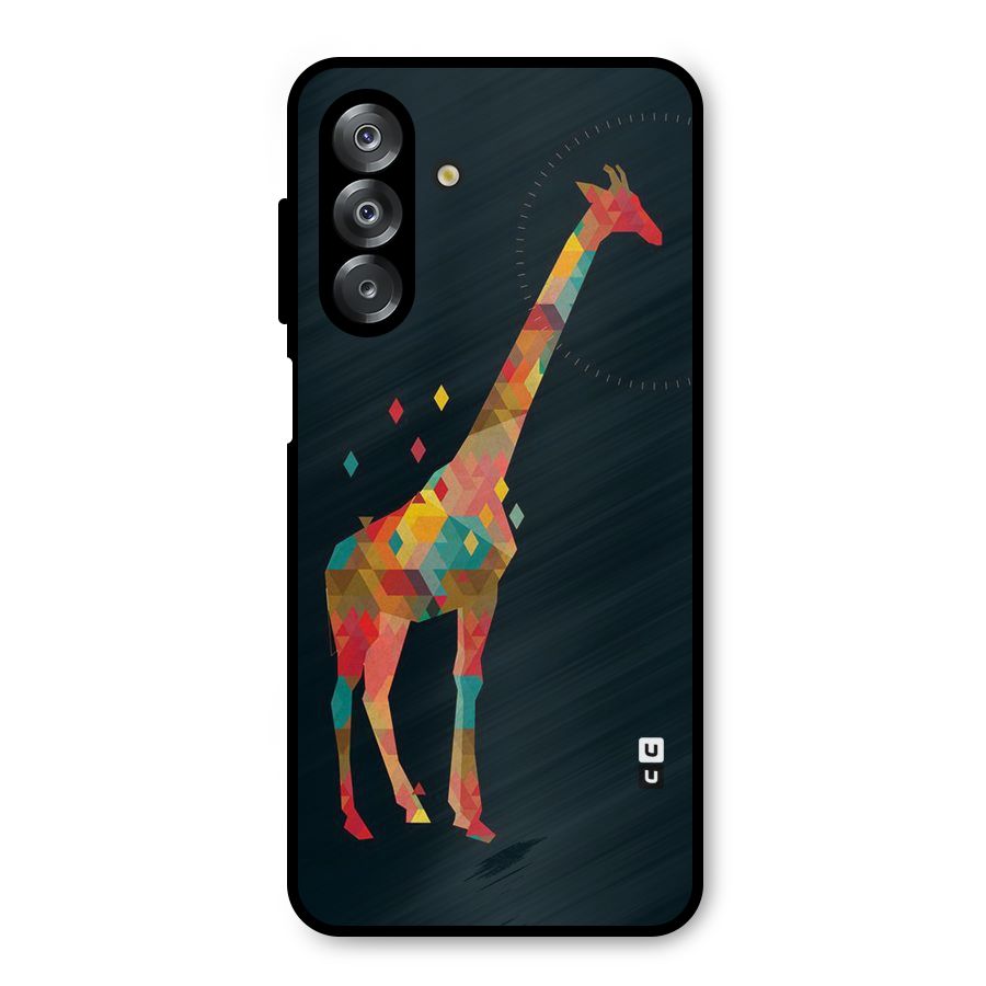 Colored Giraffe Metal Back Case for Galaxy A26
