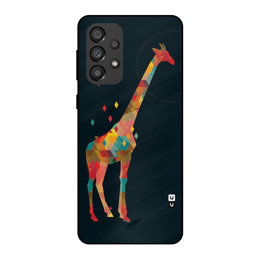 Colored Giraffe Metal Back Case for Galaxy A33 5G