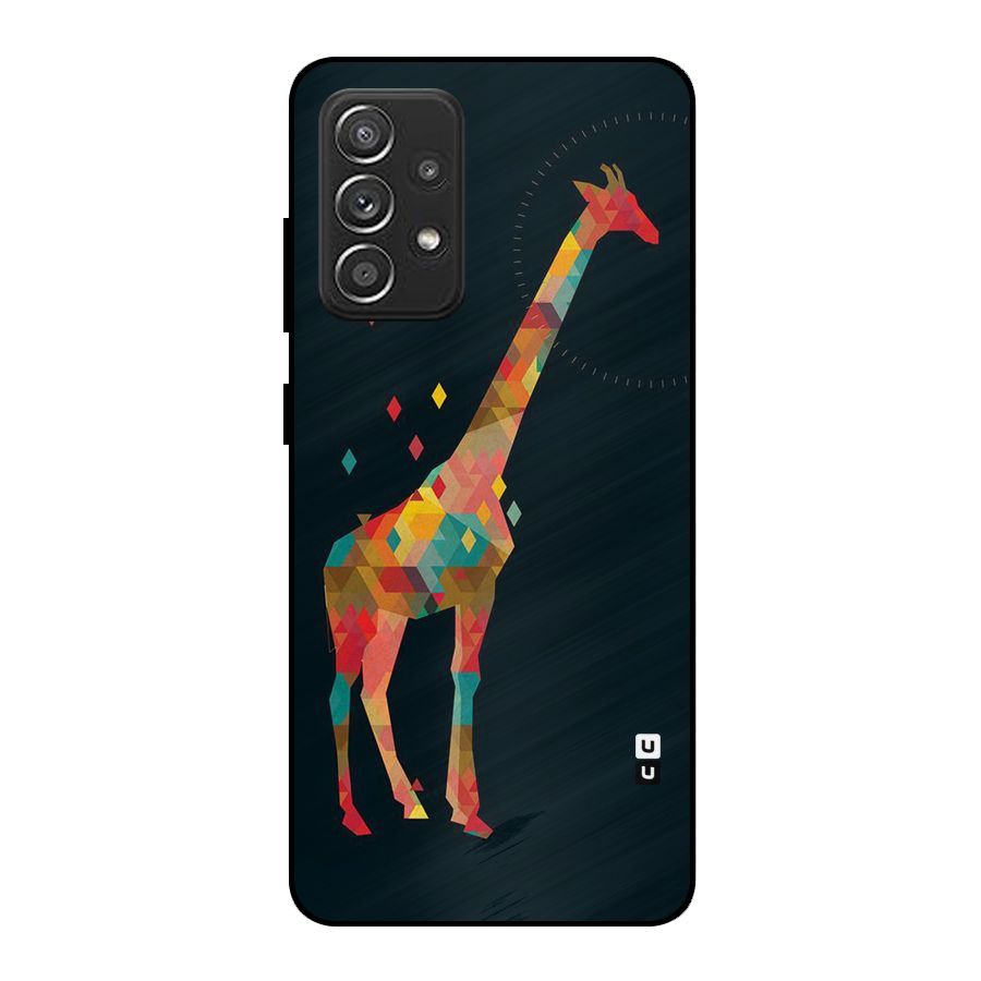 Colored Giraffe Metal Back Case for Galaxy A52