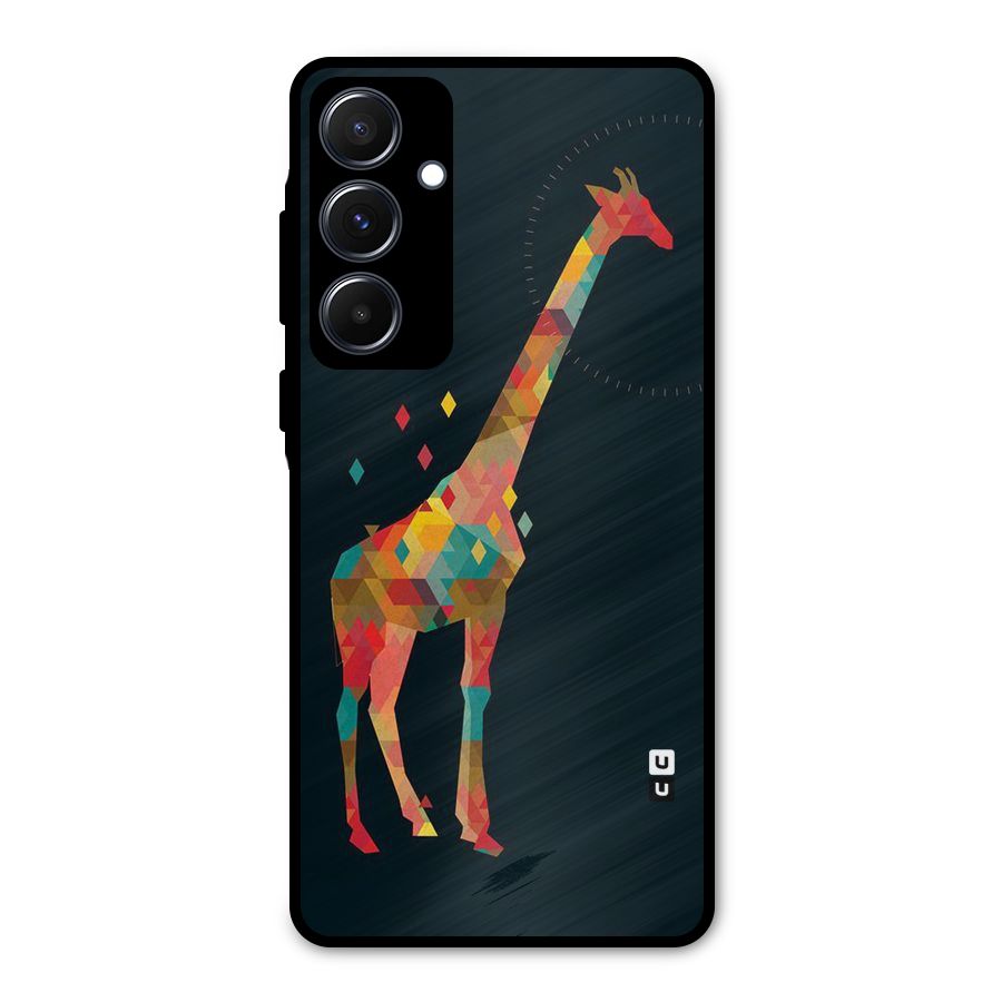 Colored Giraffe Metal Back Case for Galaxy A55