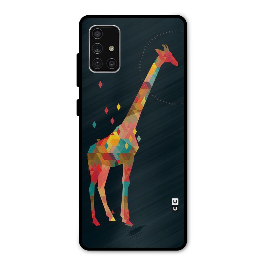 Colored Giraffe Metal Back Case for Galaxy A71