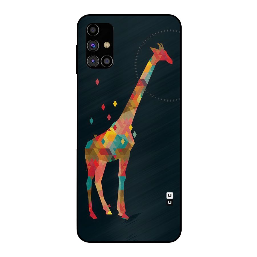 Colored Giraffe Metal Back Case for Galaxy M31s