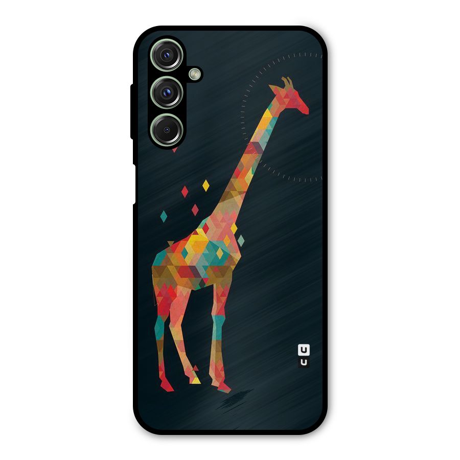 Colored Giraffe Metal Back Case for Galaxy M34