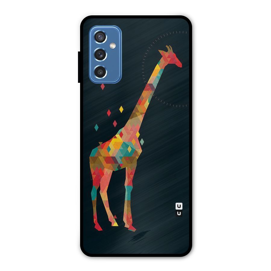 Colored Giraffe Metal Back Case for Galaxy M52 5G