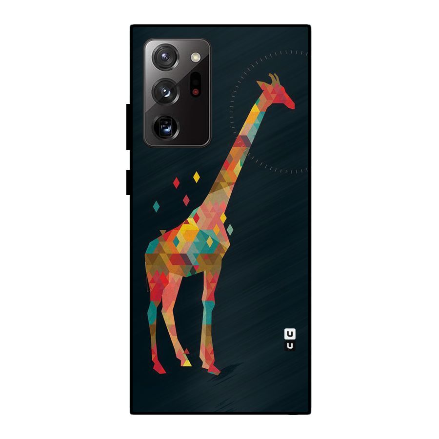 Colored Giraffe Metal Back Case for Galaxy Note 20 Ultra 5G