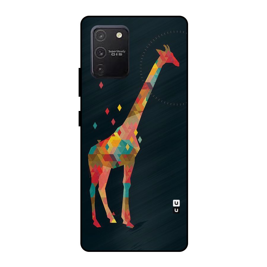 Colored Giraffe Metal Back Case for Galaxy S10 Lite