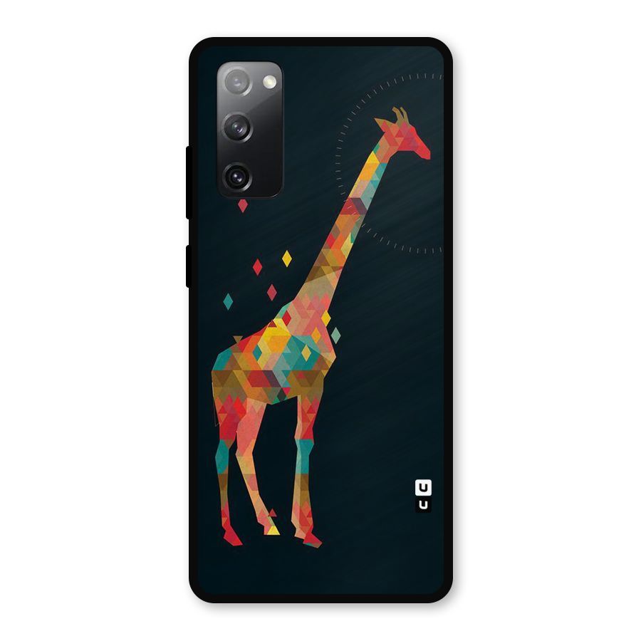 Colored Giraffe Metal Back Case for Galaxy S20 FE 5G