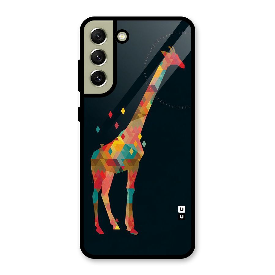 Colored Giraffe Metal Back Case for Galaxy S21 FE 5G (2023)