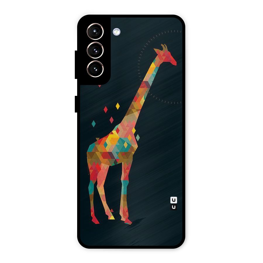 Colored Giraffe Metal Back Case for Galaxy S21 Plus