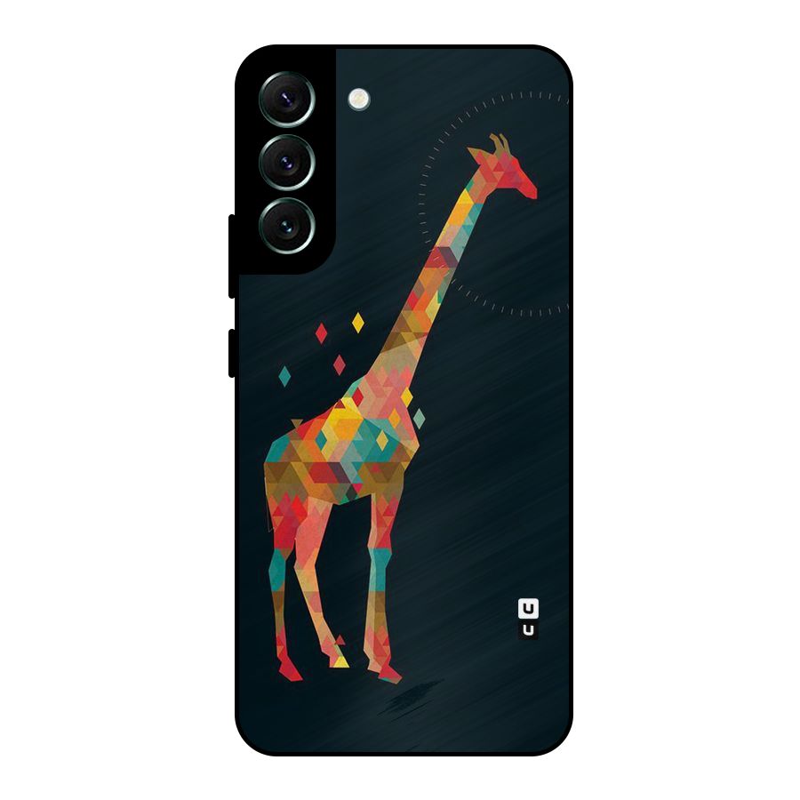 Colored Giraffe Metal Back Case for Galaxy S22 Plus 5G
