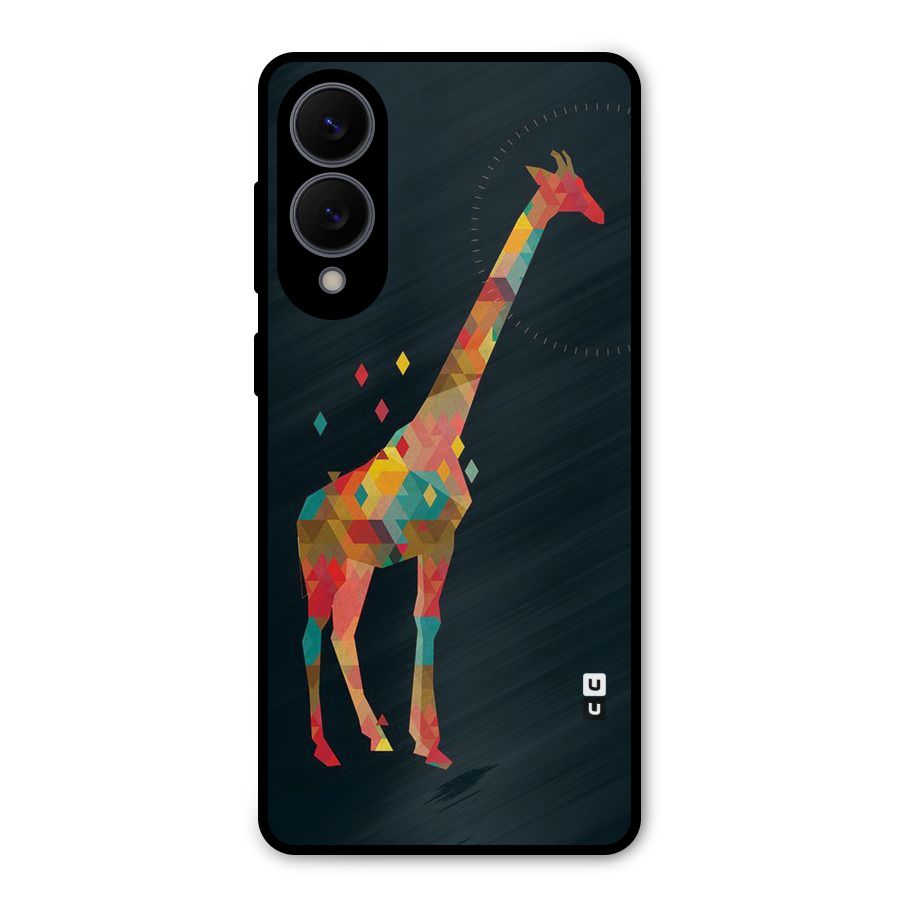 Colored Giraffe Metal Back Case for Galaxy S25 Edge