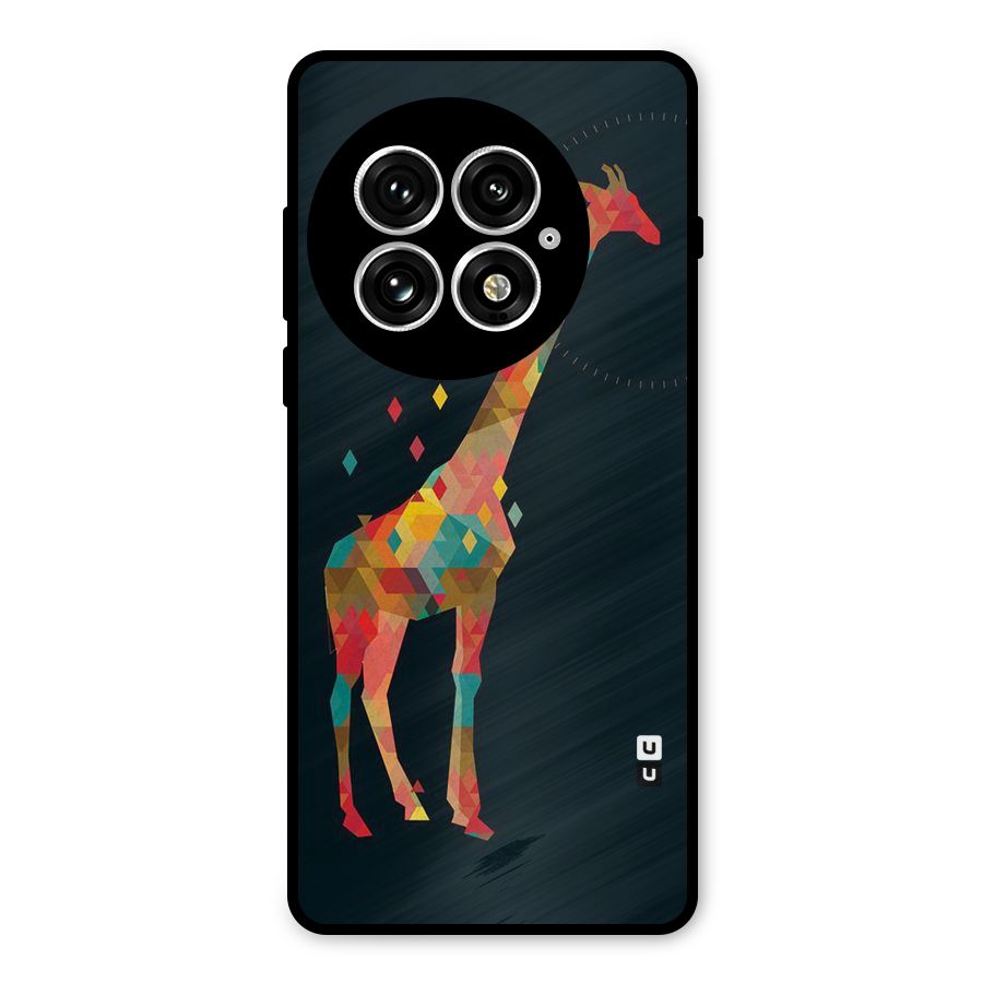 Colored Giraffe Metal Back Case for OnePlus 13