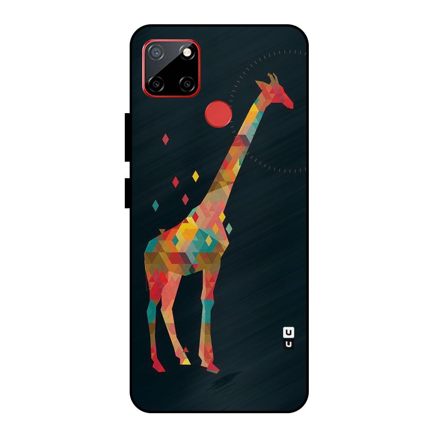 Colored Giraffe Metal Back Case for Realme C12