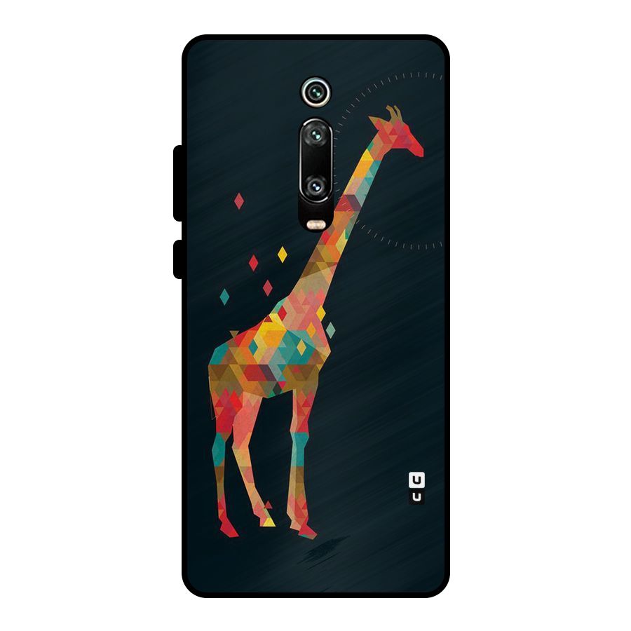 Colored Giraffe Metal Back Case for Redmi K20