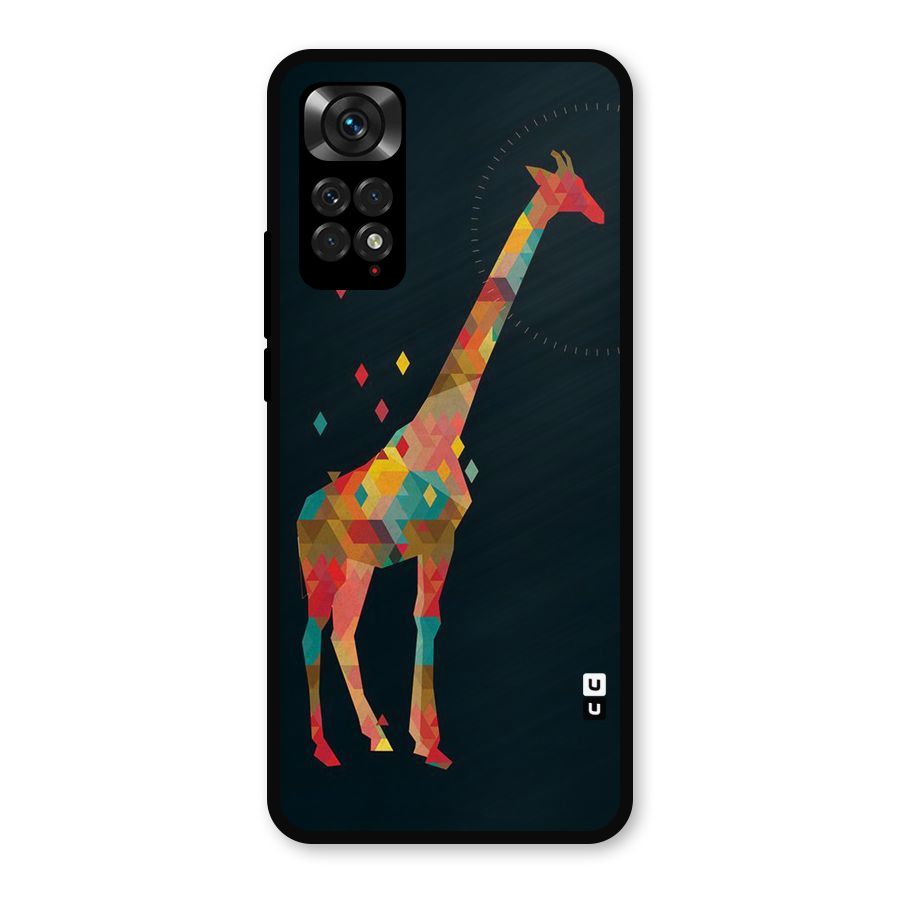 Colored Giraffe Metal Back Case for Redmi Note 11s