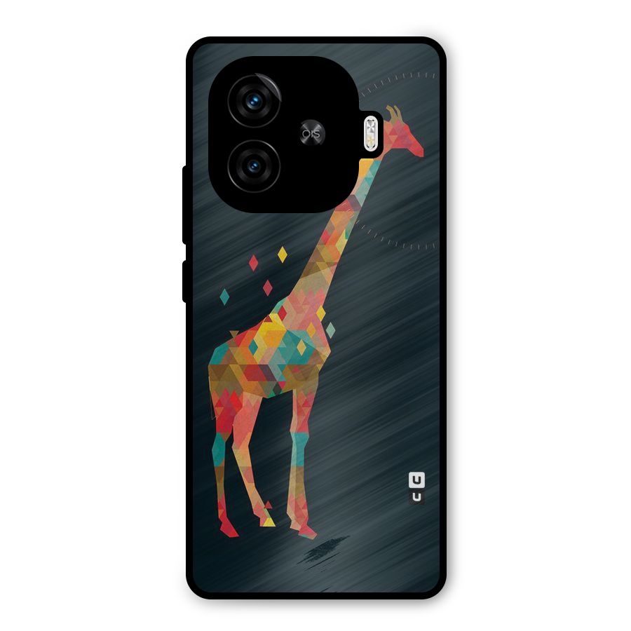 Colored Giraffe Metal Back Case for iQOO Neo 10R