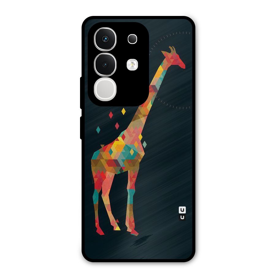 Colored Giraffe Metal Back Case for iQOO Z10x