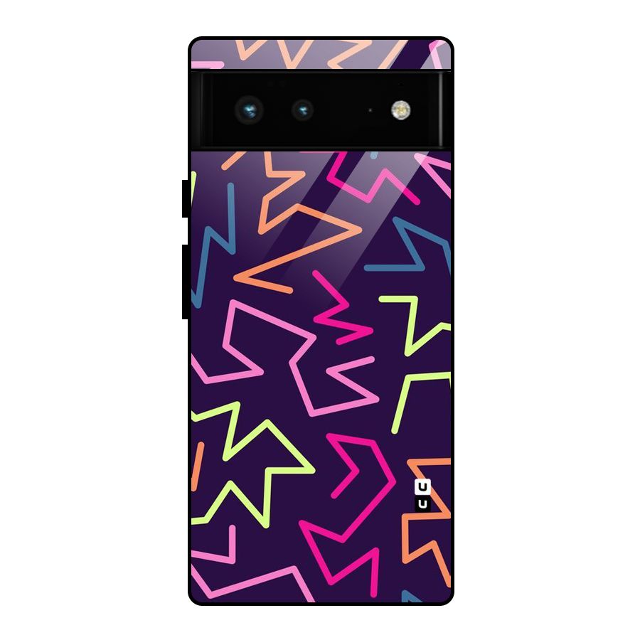 Colored Lines Glass Back Case for Google Pixel 6